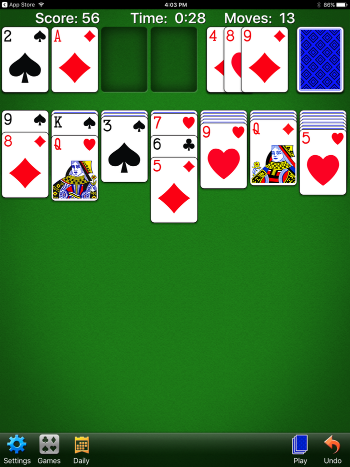 Solitaire by MobilityWare App Review - OurFamilyWorld