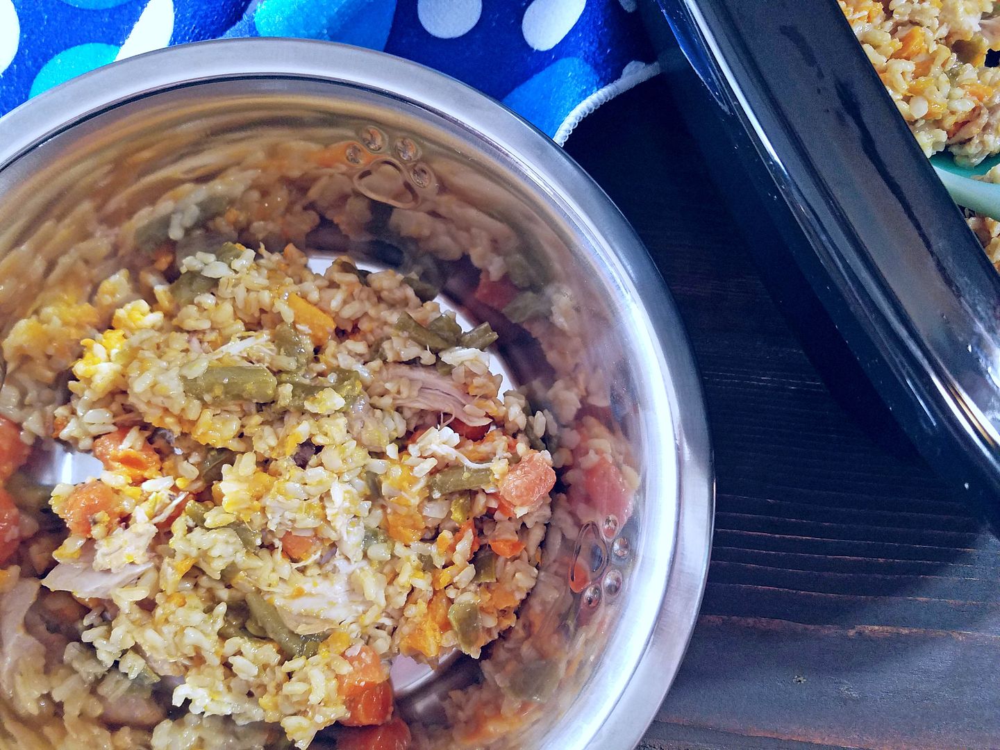 Thinking about making homemade dog food but aren't sure you have the time? This crockpot chicken recipe is a great place to start!