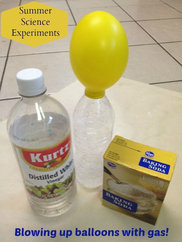 Summer Science Activity for Kids: Blowing Up Balloons with Gas?