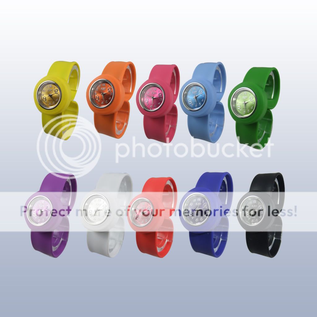 new charming concise children multicolour strap silicone digital wrist 