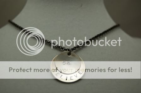 Believe in The 5K 18inch Necklace Running Jewelry