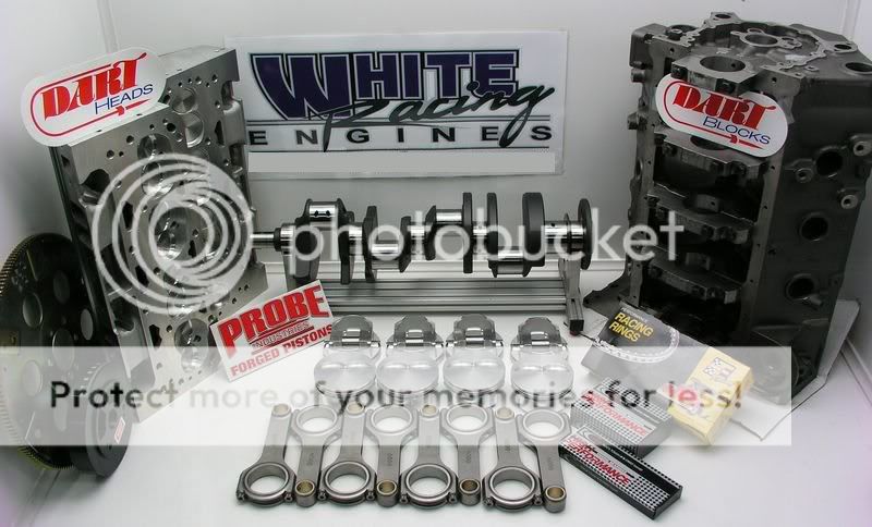 SBC 434 CHEVY ENGINE KIT , DART BLOCK W/ 215 DART ALUM HEADS  