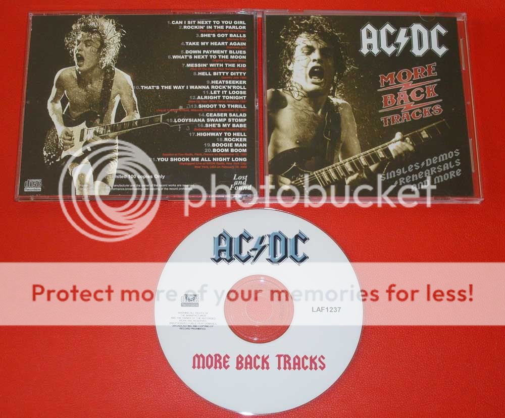 AC/DC MORE BACK TRACKS CD LOST AND FOUND  